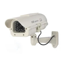 Солнечные видеонаблюдения Поддельные пустышки камеры Cam со вспышкой фары + датчик человека