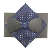 Стиль из полой древесины галстуки-бабочки для мужчин свадебные костюмы деревянная бабочка-бабочка форма Bowknots Gravatas узкий галстук карманные квадраты