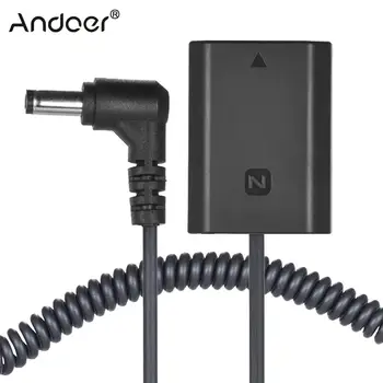 

Andoer NP-FZ100 Dummy Battery Pack DC Coupler Connector Spring Cable for Sony A7III A9 A7RIII A7SIII Camera Battery Spring Cable
