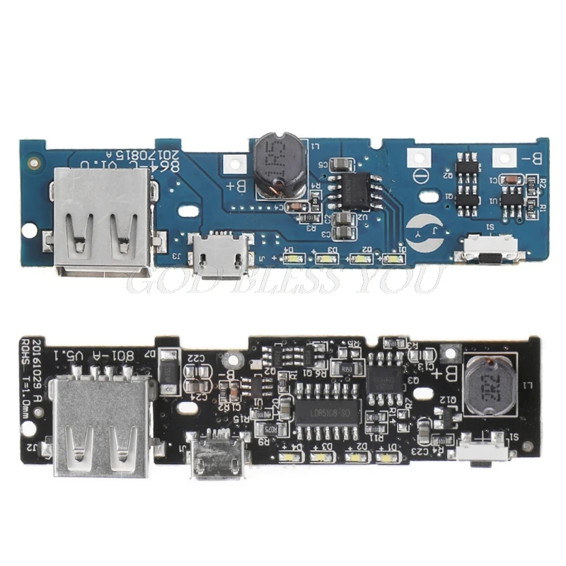

5V 2.1A Power Bank Charger Module Charging Board PCB DIY Lithium Battery For Xiaomi