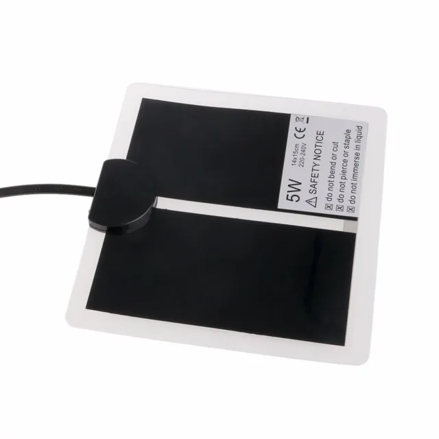5/7/14/20W 220-240V EU Plug Adjustable Temperature Pet Heating Mat Tortoise Amphibians Warmer Bed Mat Reptiles Supplies 3