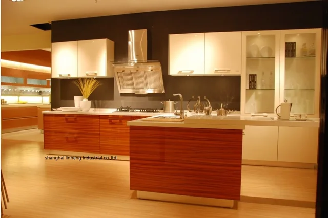 Cheap Acrylic Kitchen cabinet(LH-HA005)