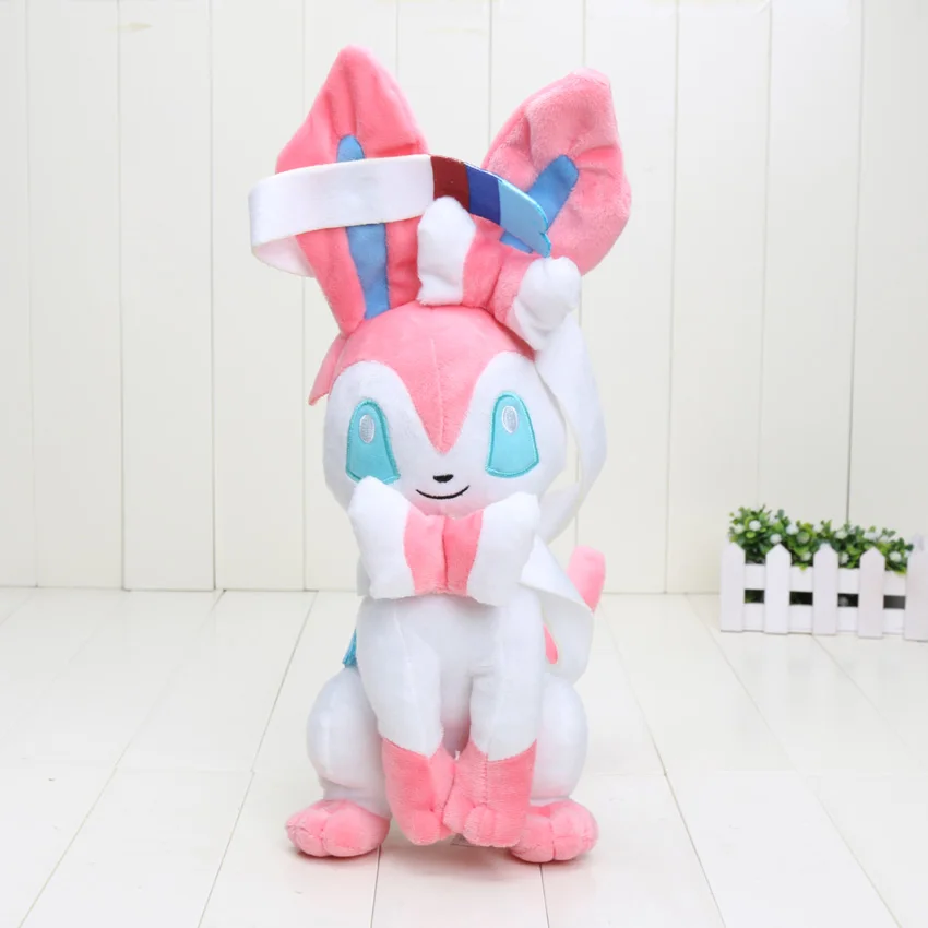 Большой размер 1" 30 см карманная плюшевая кукла игрушки Leafeon Espeon Umbreon Vaporeon Flareon Glaceon Jolteon мягкие куклы - Цвет: pink