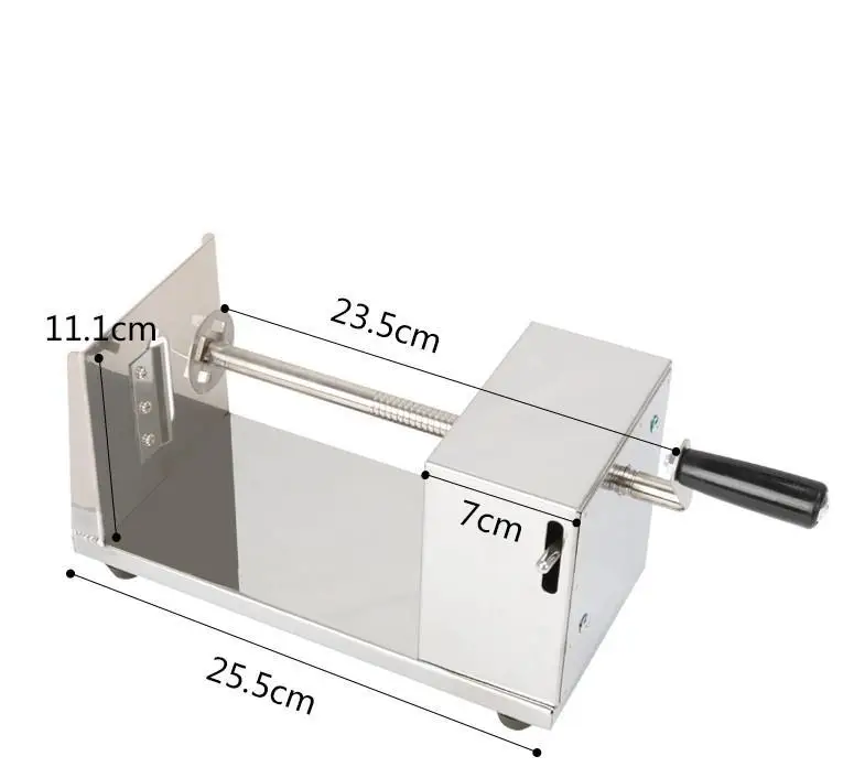 Commercial French Fry Cutter Stainless Steel Spiral Potato Slicer Twist