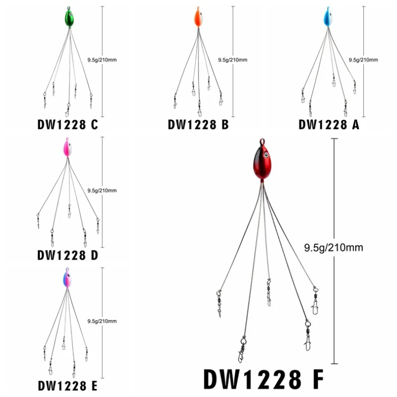 Зонтик Рыболовная Приманка 5 рук Alabama Rig головка плавательная приманка для бас рыболовная группа приманка защелкивающийся поворотный Спиннер
