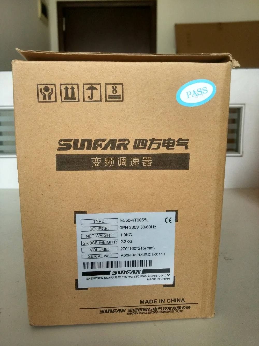 Преобразователь частоты SUNFAR 5.5квт 7.5HP 1000 Гц VFD преобразователь 3 фазный 380v вход