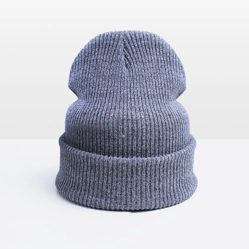 Горячая Распродажа, модная теплая зимняя женская шапка унисекс, Skullies Beanies, мужская шапка, кепка, женские шапочки, шапка, Прямая поставка - Цвет: Light Gray