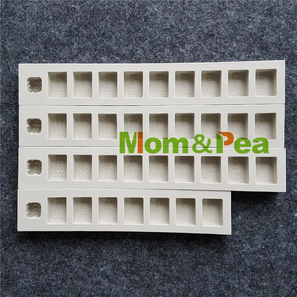 

Mom&Pea MPB0063 Mahjong Shaped Silicone Mold Cake Decoration Fondant Cake 3D Mold Food Grade