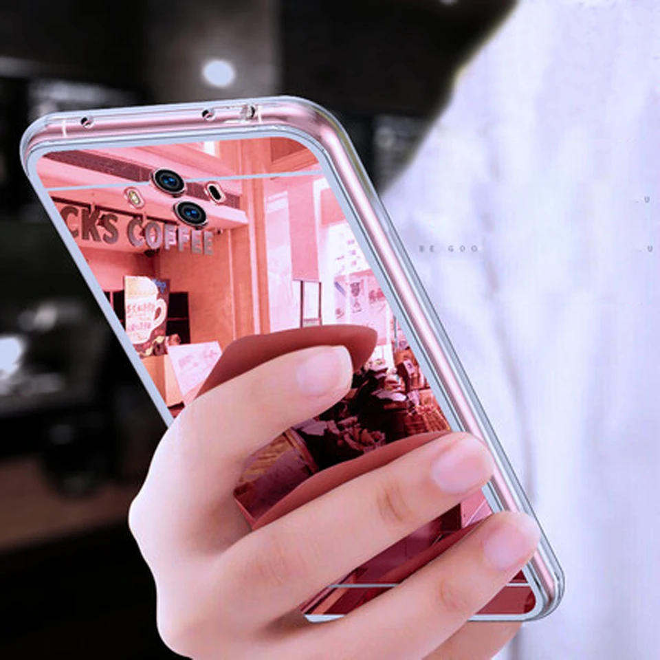 Luxury Bling Mirror TPU Case For Huawei Mate 10 Lite P20 Pro P10 P9 P8 2017 Honor 6A 7A 6X 7X 8 9 Y3 Y5 Y6 II Y7 Prime Y9 2018 |
