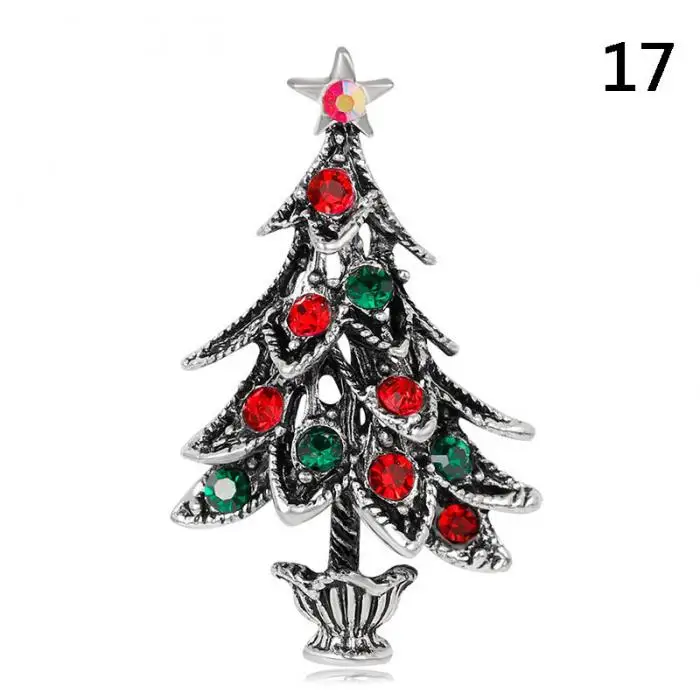 Прямая поставка стильные броши рождественские украшения Рождественская елка олень Снеговик Брошь булавка