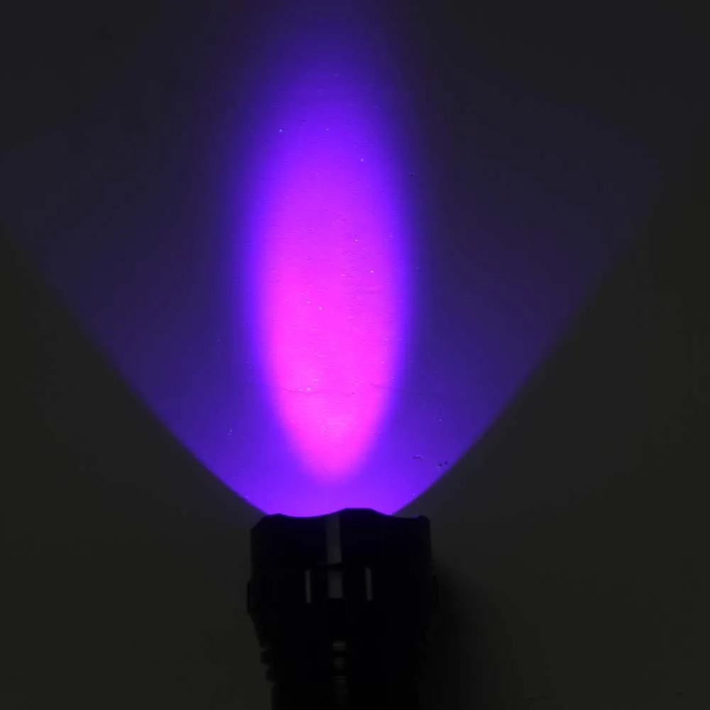 Фонарик со светодиодной УФ лампой 10000 нм (1xCR12 3A/1x16340)|uv led flashlight|led flashlightled uv flashlight |