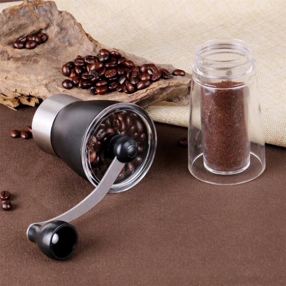 Портативная ручная керамическая кофемолка моющаяся ABS керамическая ядро из нержавеющей стали для дома Кухня Мини ручная кофемолка машина