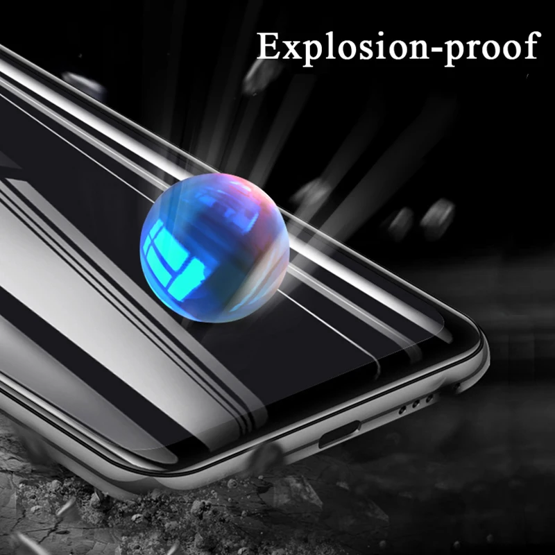 Закаленное стекло 9H для Huawei P30 lite светящийся чехол 2.5D с полным покрытием Защитное