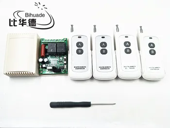 

2 channel rf wireless remote control relay switch 220V 433mhz Relay Module Learning Code 1527 433Mhz Remote Controls