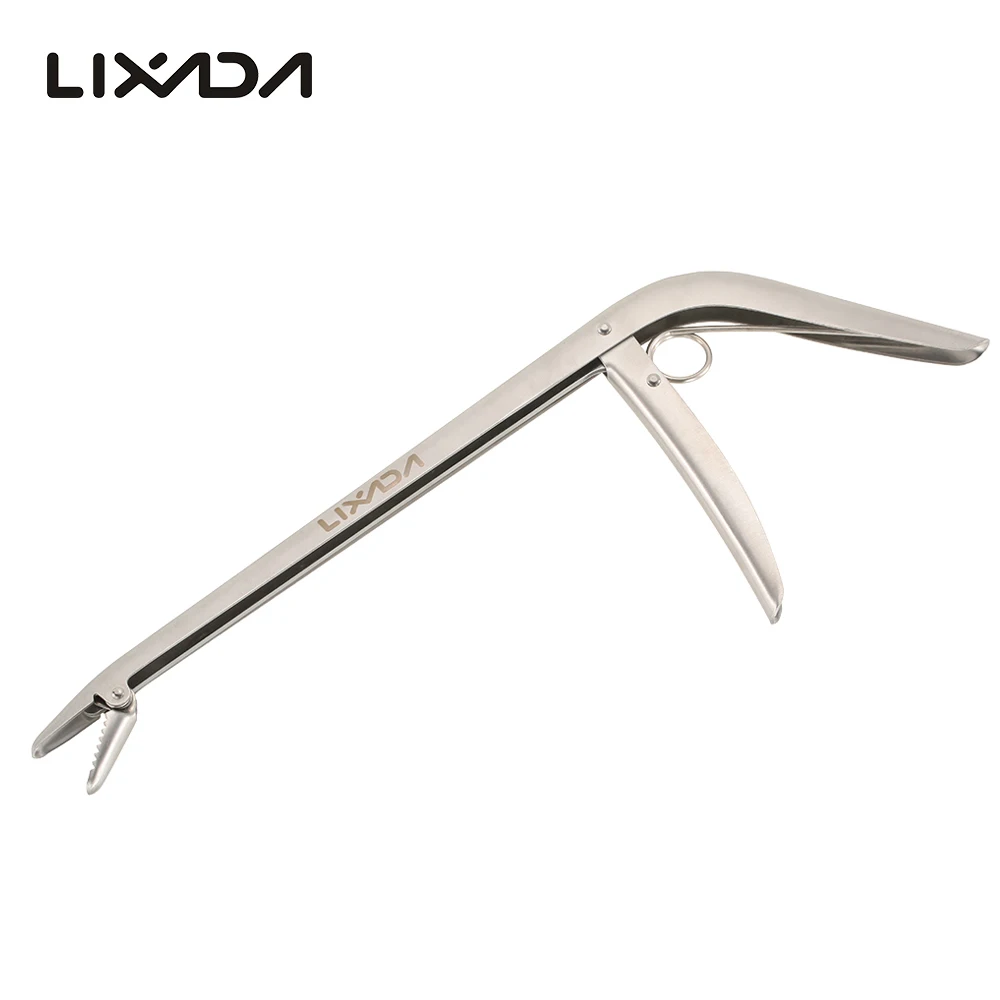 

Lixada Stainless Steel Unhooking Device Fish Clamp Clip Catch Fishing Hook Remover Plier Tool Tackle for Fishing Trailer