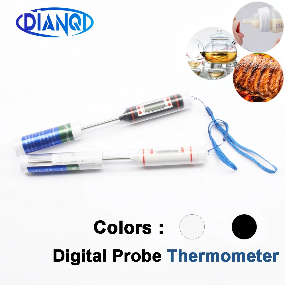 

Free shipping Digital Probe Meat Thermometer Kitchen Cooking BBQ Food Thermometer Cooking Water Milk Thermometer Tools