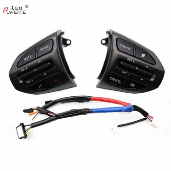 

PUFEITE For Kia K5 Optima 2014-2015 Car steering wheel buttons car-styling button switch cruise volume control buttons