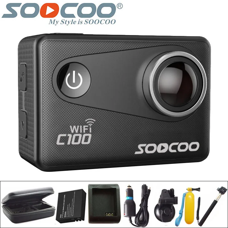  SOOCOO C100 Action Camera 4K WiFi Sports DV Full HD 1080P Gyro 30m Waterproof Diving Mini Camcorder 2.0 inch NTK96660 Sport Cam 