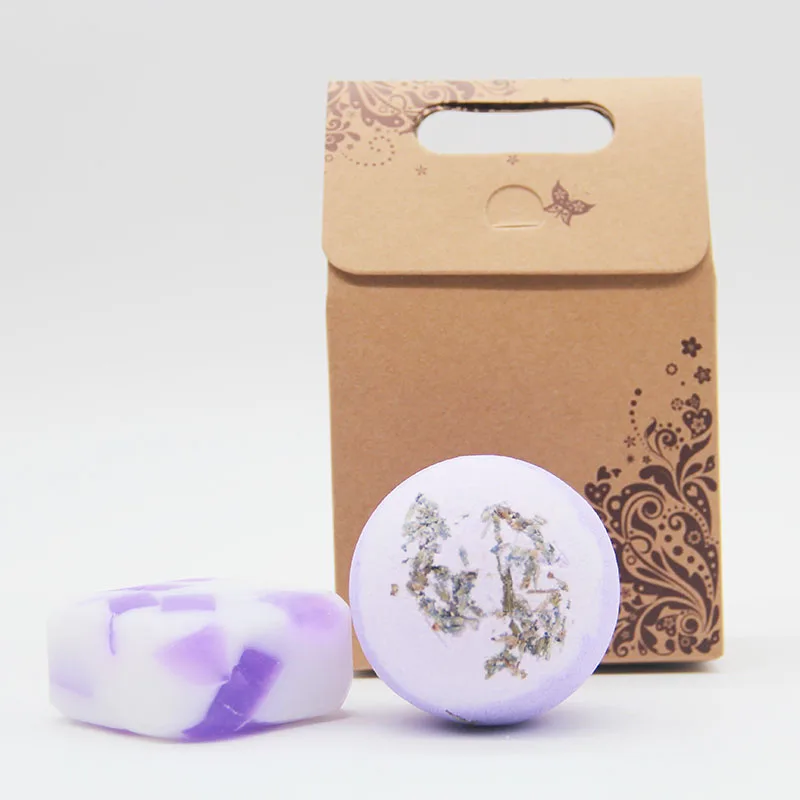 Tsing Bath bomb 120 г антистрессовый подарочный набор для спа Lavenderb натуральные бомбы