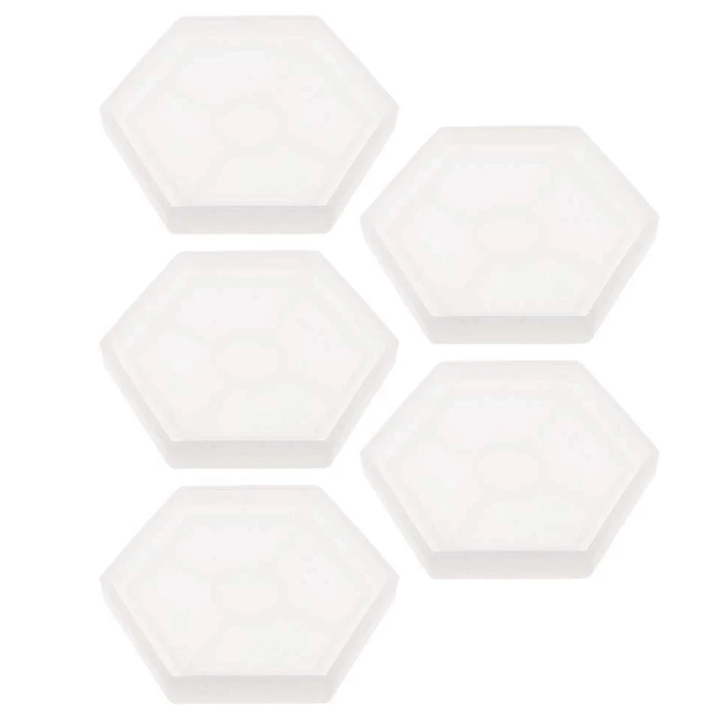 5 шт в упаковке прозрачный силиконовый полимерная форма шестиугольник пресс-форма для самостоятельного изготовления ювелирных украшений