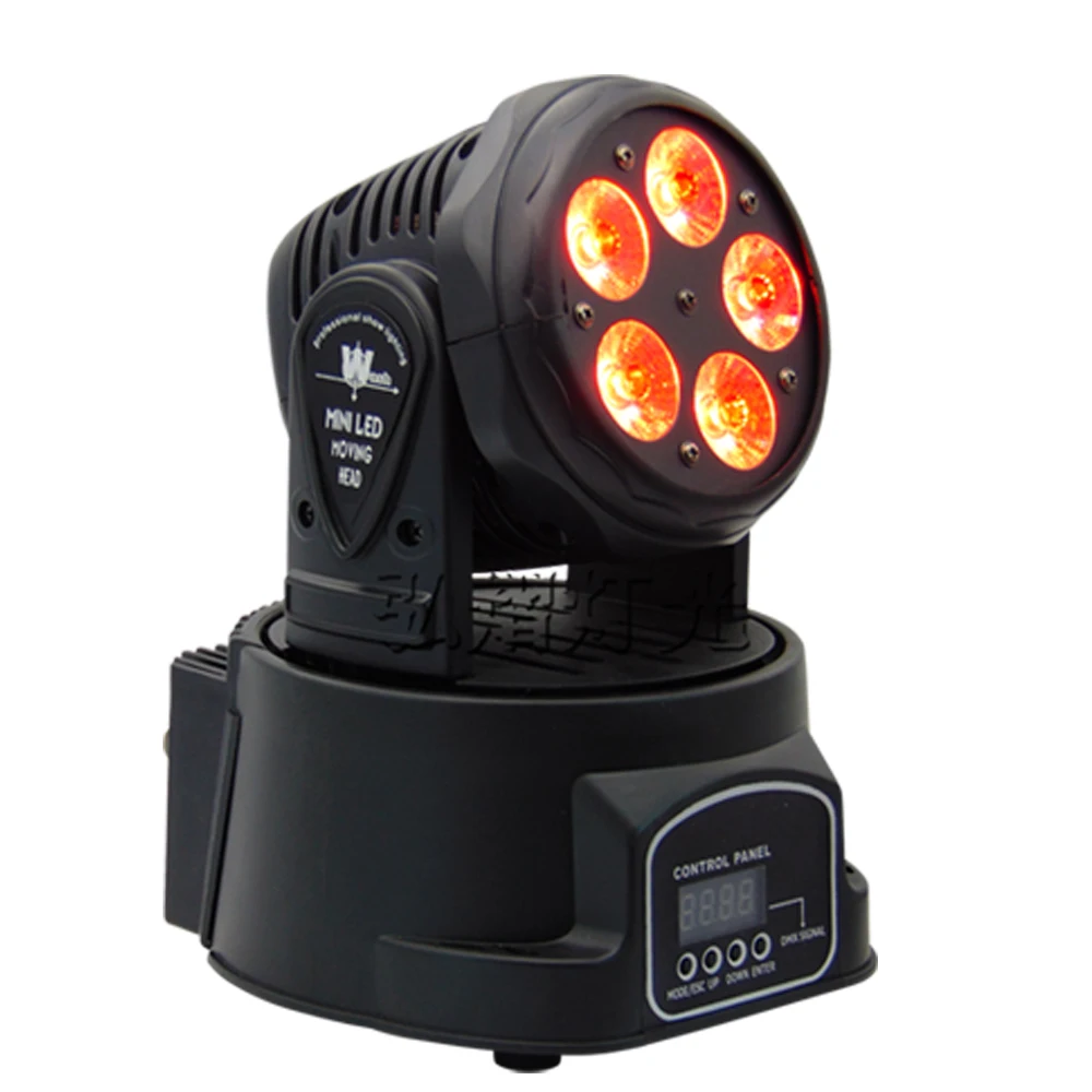 

10/15 Channel Party Disco Show 6in1 Sound Active Christmas Decorations DMX-512 Mini Moving Head RGBWA LED Stage Light
