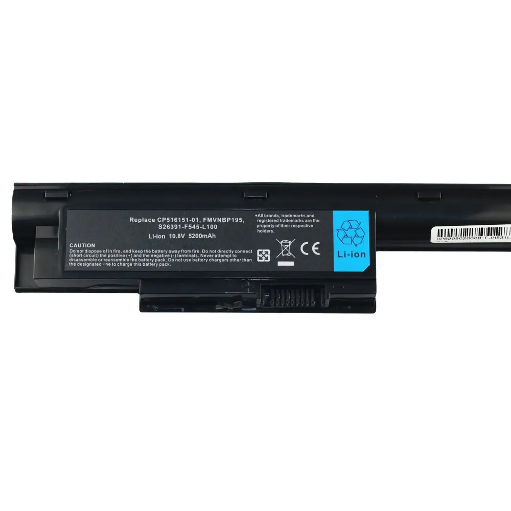 Фото Аккумулятор 7XINbox 10,8 В 5200 мАч для FUJITSU FPCBP274 LH531 BH531 SH531 BH531LB FMVNBP195 CP516151-01 FPCBP323AP S26391-F545-B100 №5