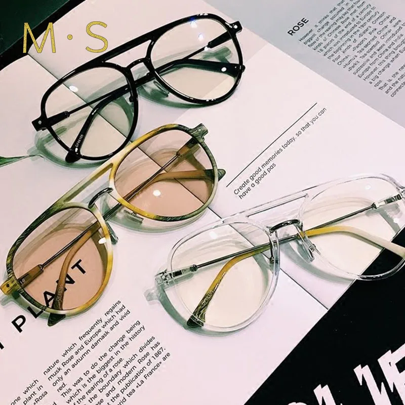 

MS Reading Men Glasses Retro Fashion Presbyopia Eyeglasses Myopic Lens Frame oculos de grau For Women