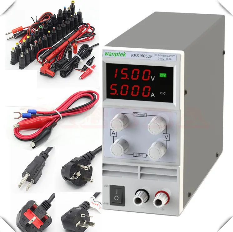 Wanptek KPS1510DF KPS1505DF 15 в 10A 5A 110 230 В 0 1 в/а ЕС светодиодный цифровой Регулируемый