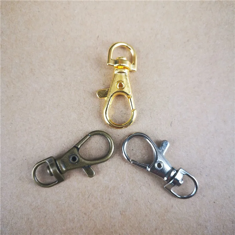 

10pcs 37*16MM Metal Swivel Trigger Lobster Buckle Clasp Snap Hook Key Chain Ring Bags Metal Crafts Lobster Clasp Connect Buckle