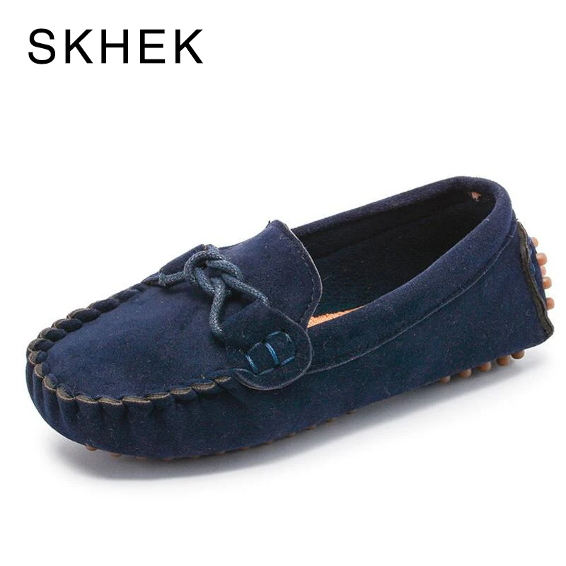 SKHEK Сезон осень Детская обувь Обувь для девочек из флока и PU искусственной кожи (PU