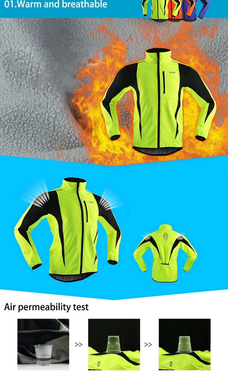 Теплая куртка для велоспорта, теплая одежда для велоспорта, одежда для велоспорта MTB, Джерси для велоспорта, ветрозащитное спортивное пальто, 6 цветов, для спорта на открытом воздухе
