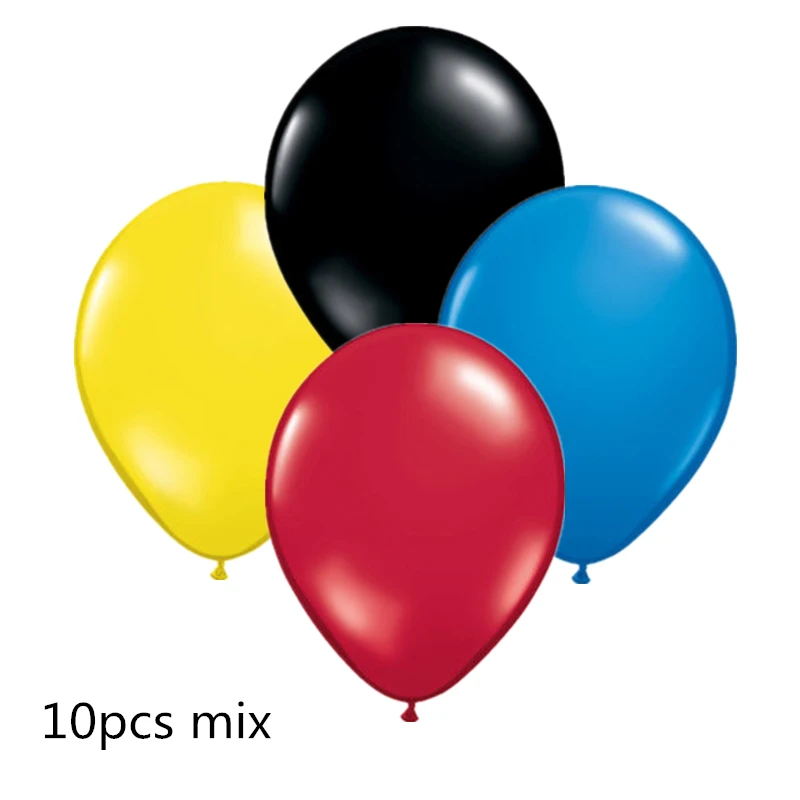 Контроллер видеоигры шар из алюминиевой фольги для детей день рождения украшения интернет празднование черный красный воздушный шар - Цвет: 5pcs mix