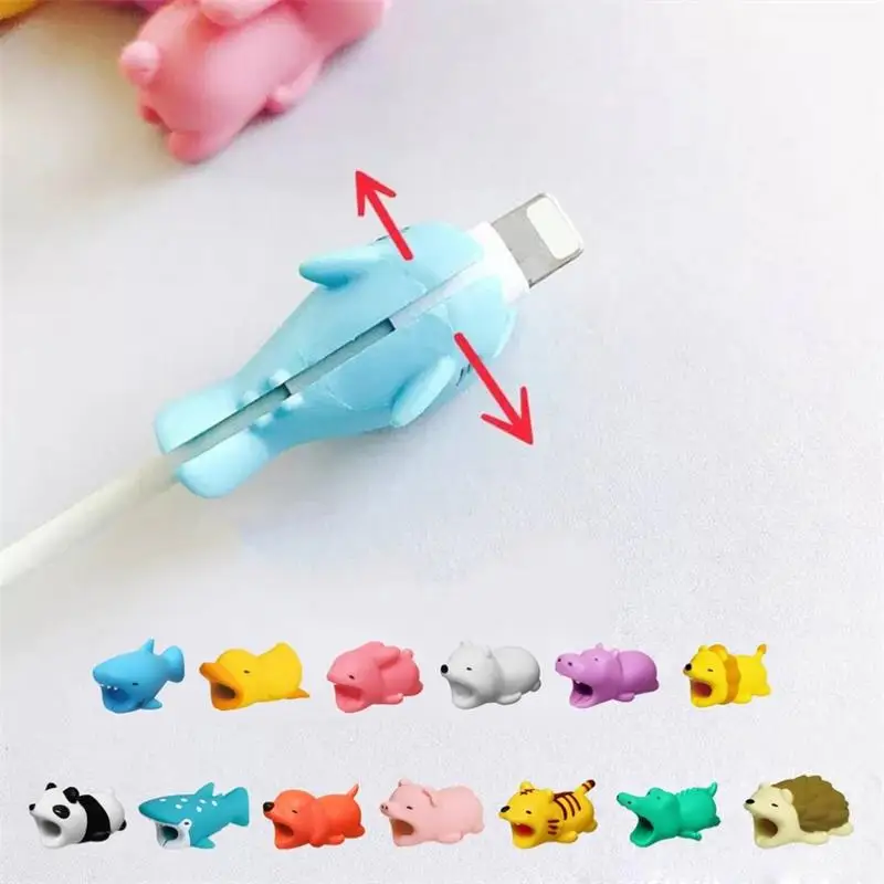 Cute Animals Usb Charger Phone Cable Organizer Bite Protector for iPhone Andriod USB Cable Charger Protector B