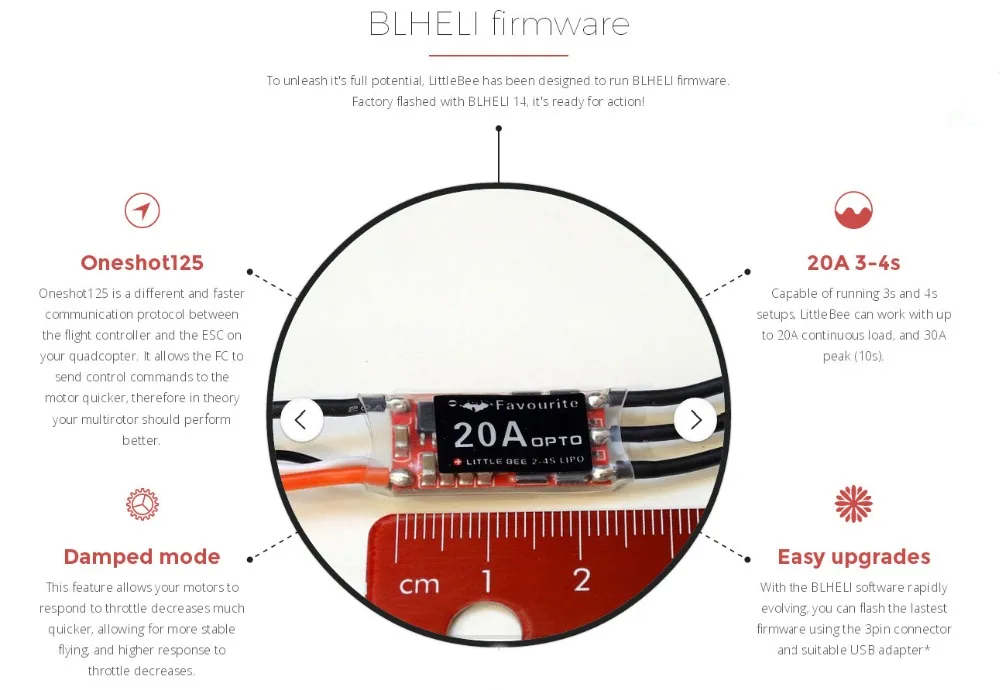 Мини ESC FVT Littlebee 20A(2-4 S