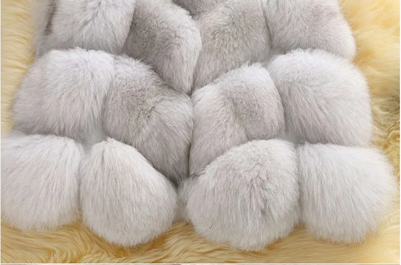 Горячее предложение! дизайн зимние теплые модные женские импортные пальто меховой жилет высококачественное пальто из искусственного меха длинная жилетка из лисьего меха плюс размер: XS-6XL