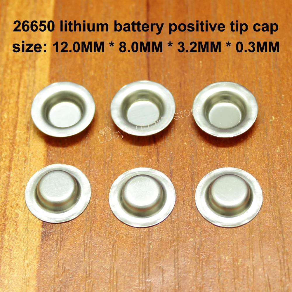 

50pcs/lot 26650 Lithium Battery Positive Electrode Negative Welding Tip Cap 26700 Very Ear Accessories