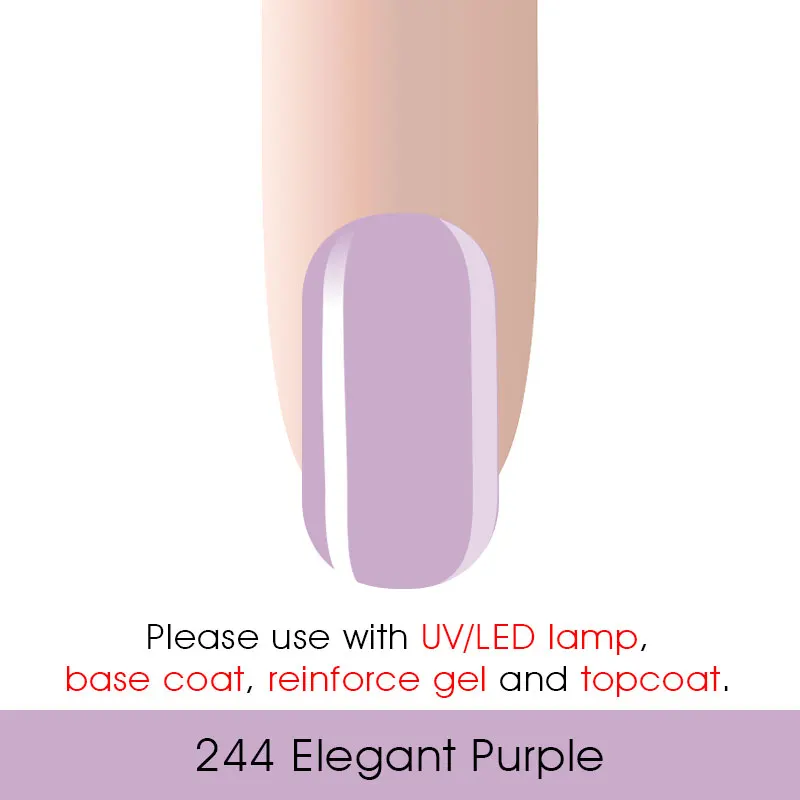 Цветной Гель-лак CANNI для ногтей 194-258, профессиональный салонный светодиодный лак для ногтей, долговечный Блестящий УФ-Гель-лак - Цвет: 244