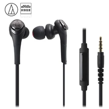 Audio-Technica ATH-CKS550iS 3,5 мм проводные наушники с микрофоном динамическая гарнитура тяжелый бас звук для телефона планшета ноутбука