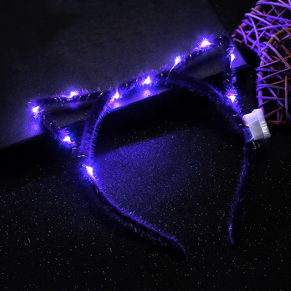 

Fashion Accessories LED Lights Headband Gift Cute Sweet Cat Ears Headwear