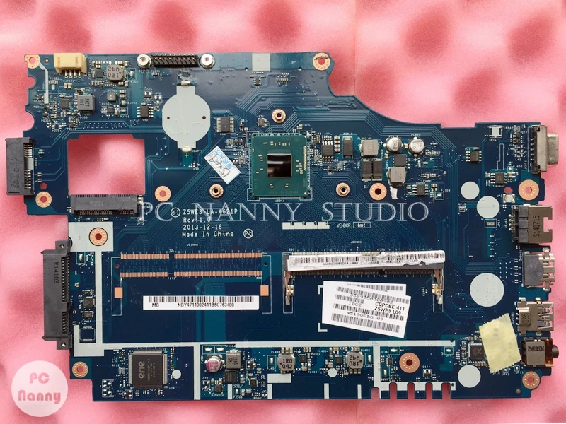 PCNANNY NBY4711002 Z5WE3 LA-A621P системная плата для Acer E1-510 материнская ноутбука N2820 2 13 Ghz CPU