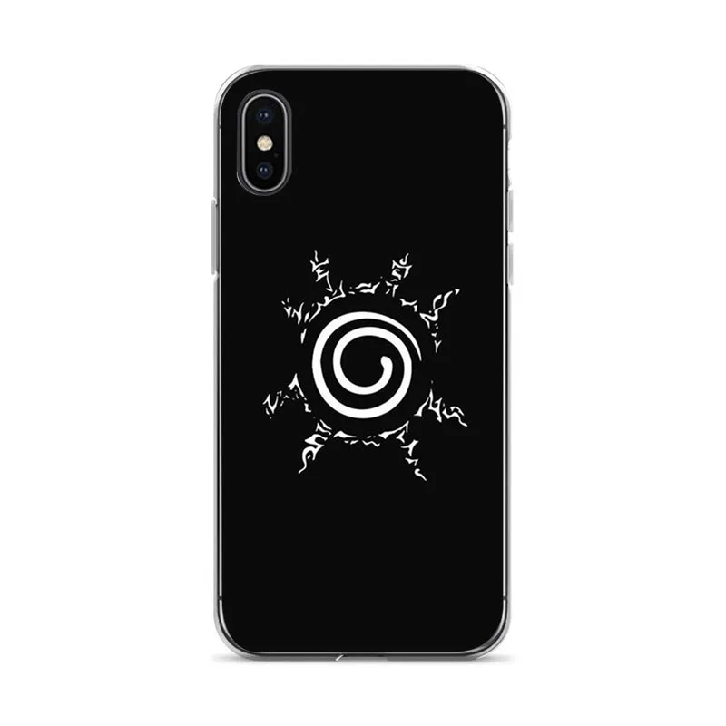 OUTMIX Naruto Shippuden Uchiha Itachi Clan силиконовый чехол для телефона Coque iPhone 7 7plus 8 8plus X XS XR max 55s 6