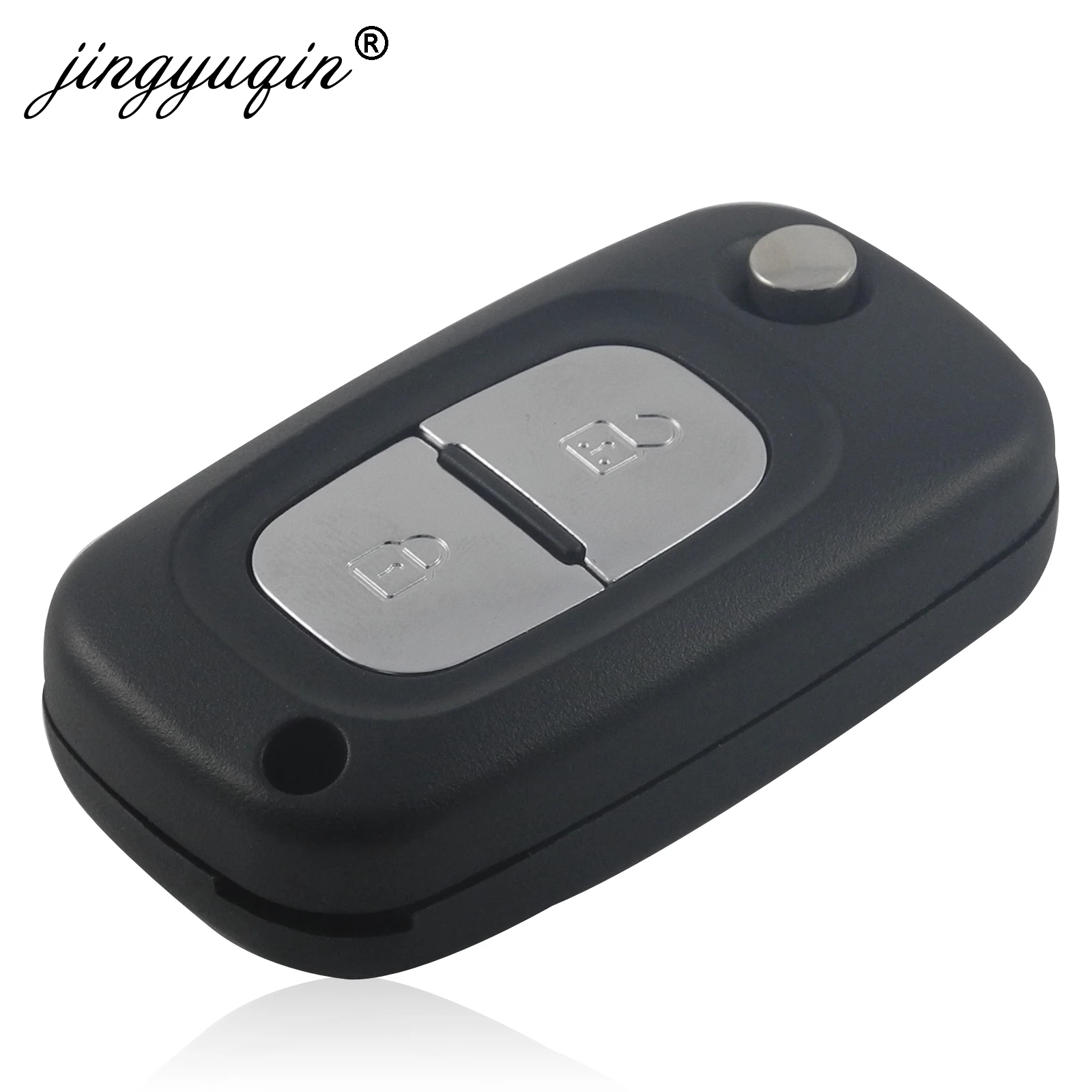 Чехол для ключей jingyuqin 10X 2/3 с кнопкой дистанционного управления Renault Fluence Clio Megane