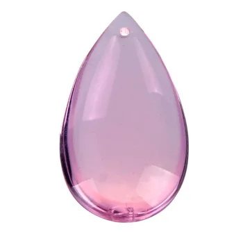 

Pink Color 50pcs/lot Crystal Waterdrop Design Crystal Prisms Chandelier Parts Wedding Home Decoration