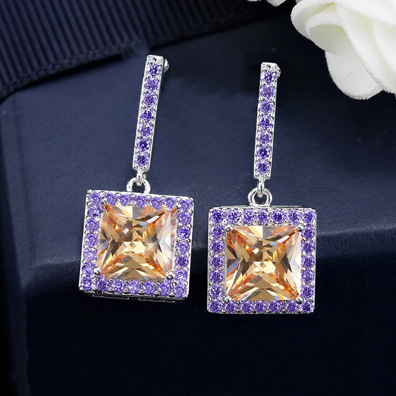 Amethyst Drop Earrings