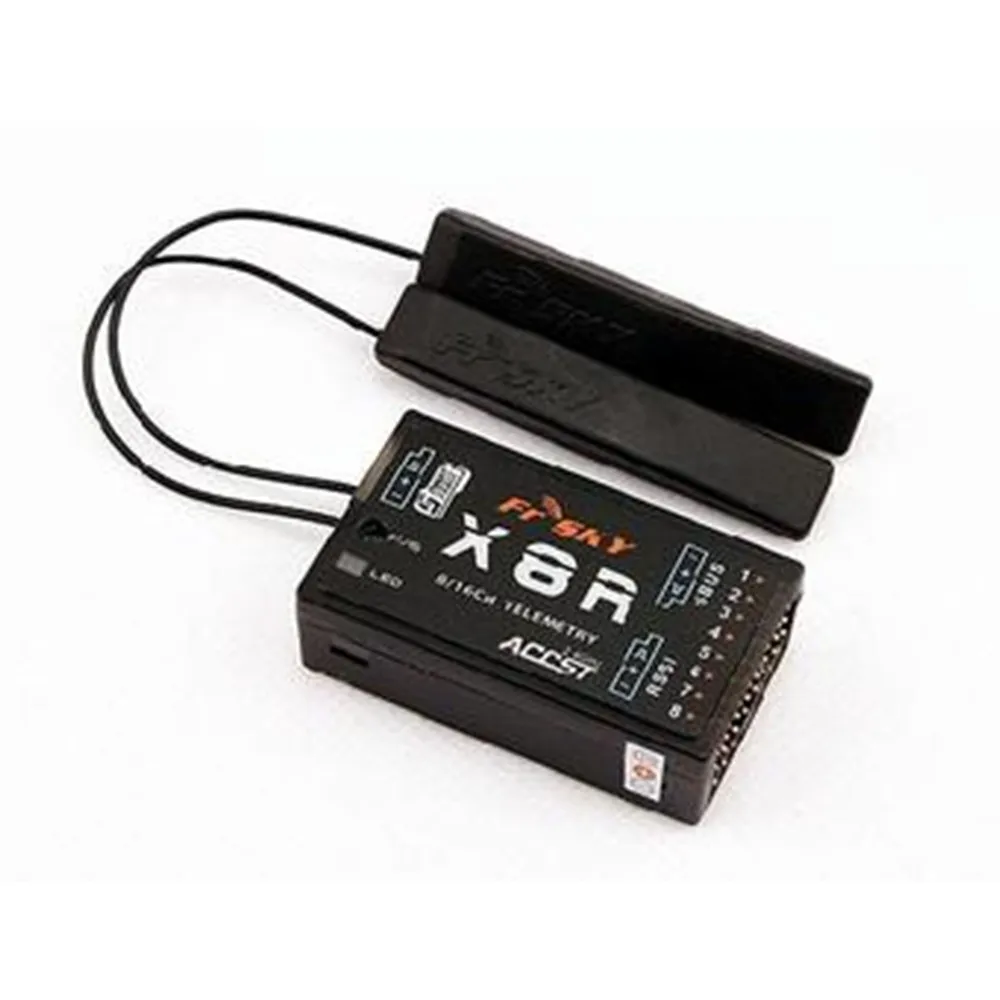 

FrSky ACCST X8R 8/16ch receiver for XJT, Taranis X9DPlus, Horus X12S, SMARTPORT and SBUS function