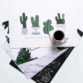 

Creative Waterproof Heatproof Non-slip Mats Table Accessory Gadgets Japan Style Cartoon Cup Fork Knife Dish Placemat