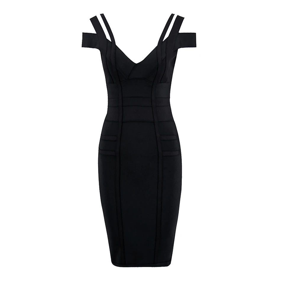 Liser новое летнее женское платье Slash шеи платье повязки Сексуальная Bodycon знаменитости вечерние Черные и темно-красные туфли красный оранжевый платья Vestidos - Цвет: Черный