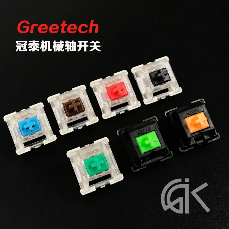 10 дневный оригинальный механический переключатель клавиатуры Greetech SMD RGB красный
