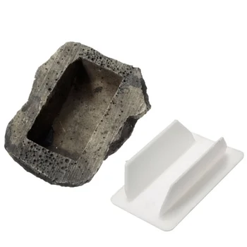 

Full Resin Stone Key Box Hidden in Stone Safe Storage Hidden Outdoor Garden Durable Quality wd02