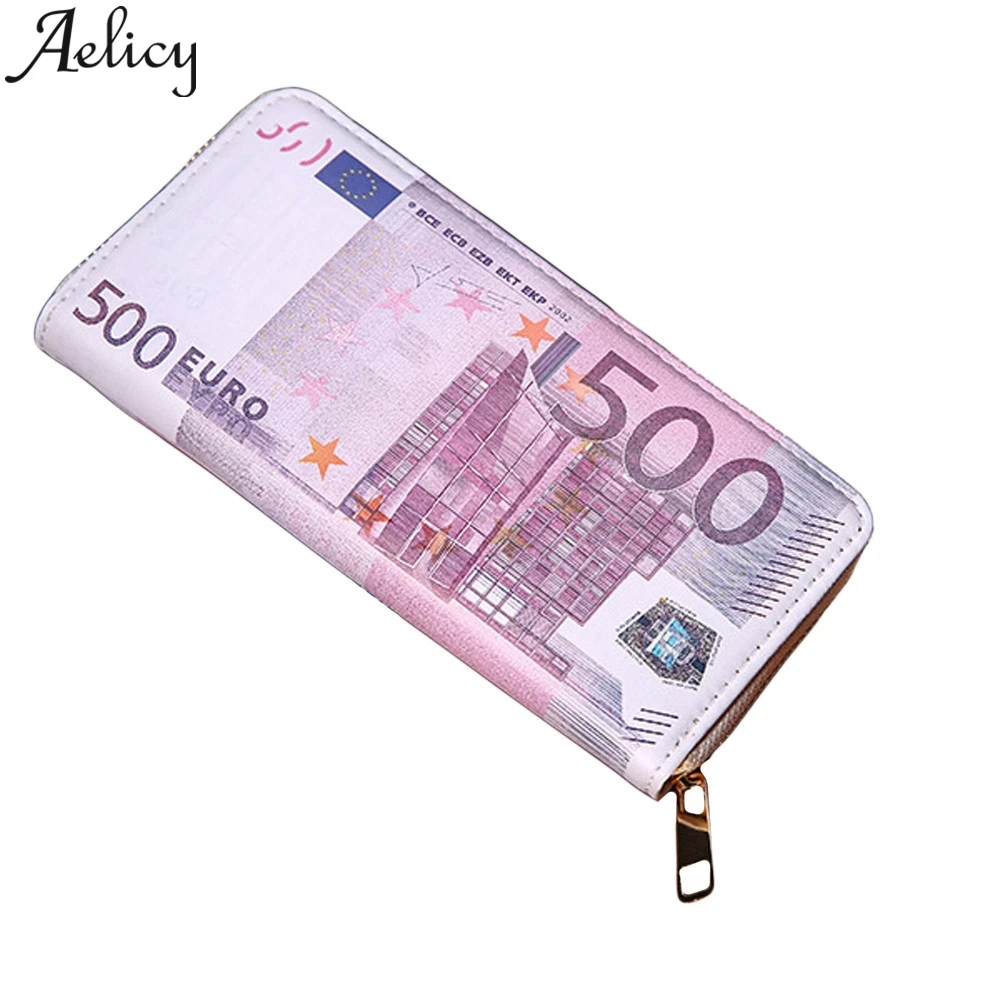 Женский и мужской кошелек Aelicy из кожи с карманами на молнии|Кошельки| |